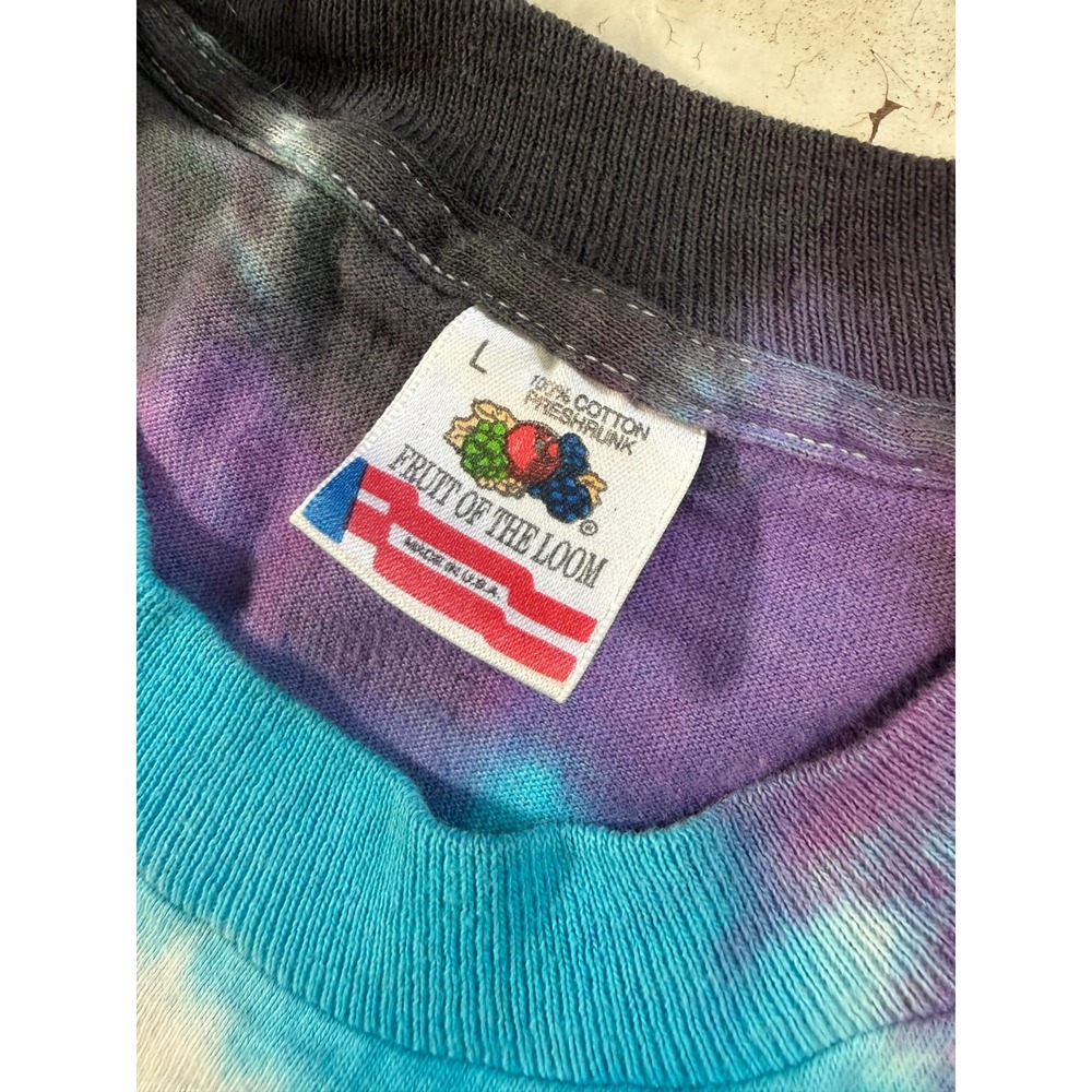 Vintage Jerry Garcia Band Shirt Chris Pinkerton Grateful Dead Mens L 90s Tie Dye - Picture 4 of 8